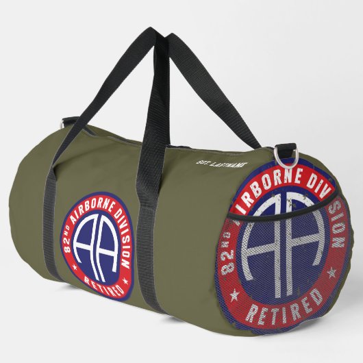 im Flugzeug Division "Remüde" Custom Duffle Bag (Rechte Ecke)