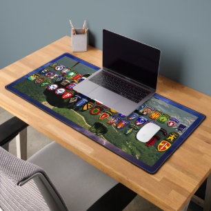 IM FLUGZEUG EINHEITEN SCHREIBTISCHUNTERLAGE