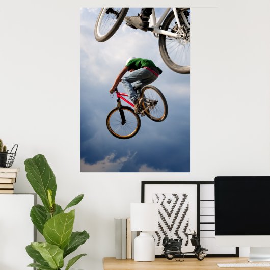 im Flugzeug Fahrräder Poster (Heimbüro)