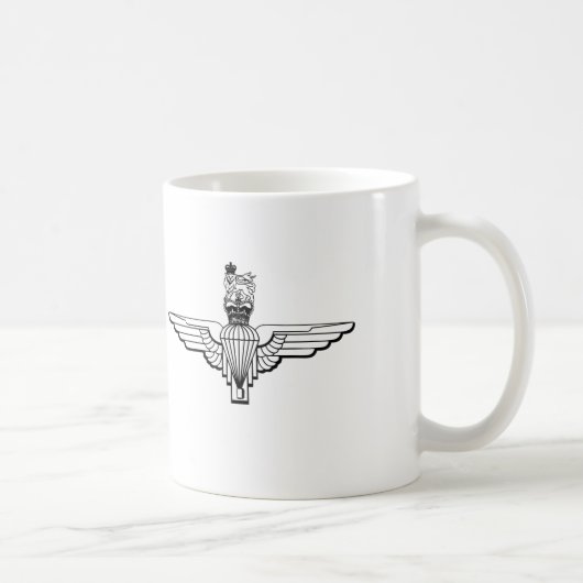 Im Flugzeug - Fallschirm Kaffeetasse (Rechts)