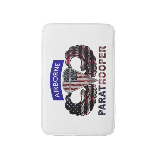 Im Flugzeug Fallschirmjäger Badematte (Vorderseite Vertikal)