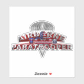 im Flugzeug Fallschirmjäger der 82. Im Flugzeug Di Aufkleber (Blatt)