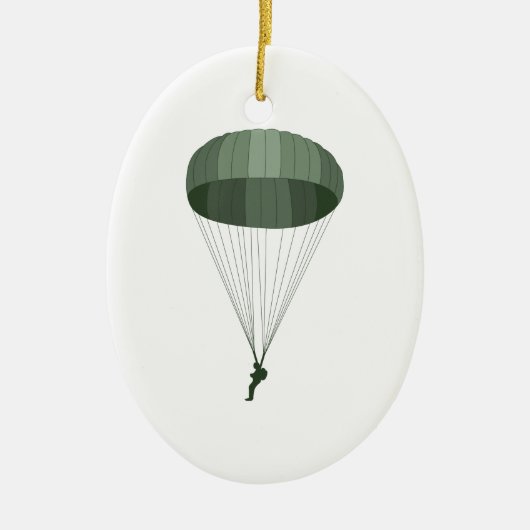 Im Flugzeug Fallschirmjäger Keramikornament (Vorne)