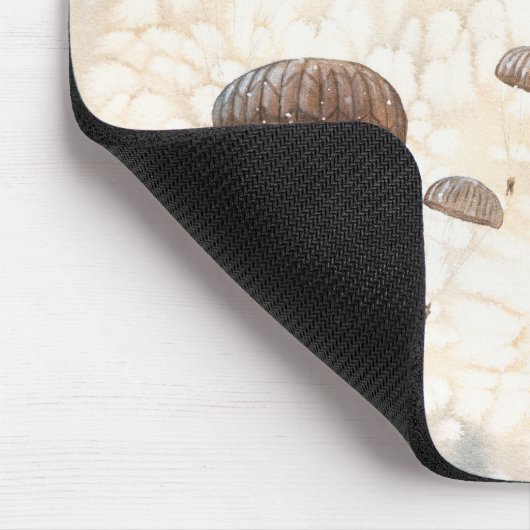 Im Flugzeug Fallschirmspringer Mousepad (Ecke)