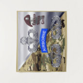 Im Flugzeug Flüge - nie vergeben verdient Wandteppich (Vorderseite)