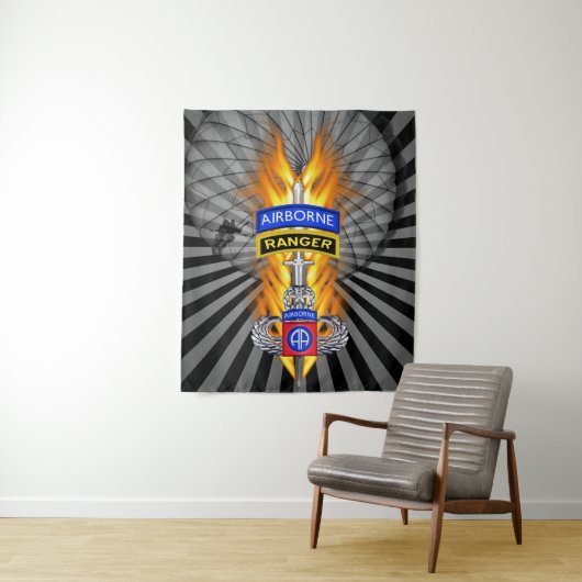 im Flugzeug Geschäftsbereich "Im Flugzeug ganz nac Wandteppich (Beispiel)