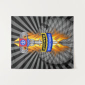 im Flugzeug Geschäftsbereich "Im Flugzeug ganz nac Wandteppich (Vorderseite (Horizontal))