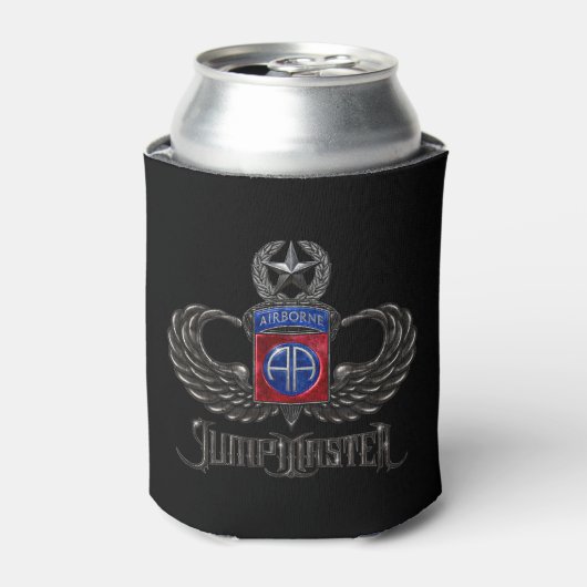 im Flugzeug Jumpmaster Black Can Cooler Dosenkühler (Kanne Vorderseite)
