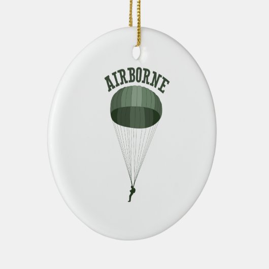 Im Flugzeug Keramik Ornament (Rechts)