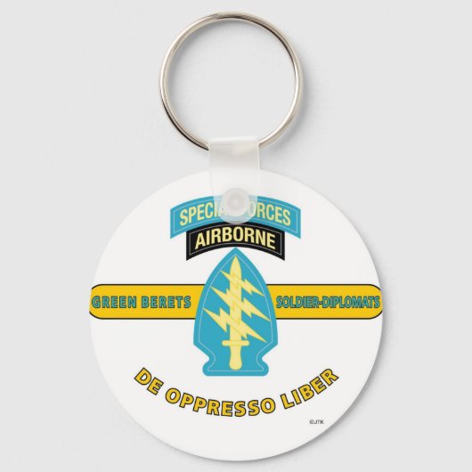 IM FLUGZEUG KRÄFTE "DE OPPRESSO LIBER" SCHLÜSSELANHÄNGER (Vorderseite)