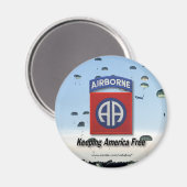 im Flugzeug Kühlschrankmagnet-Veteran Magnet (Vorderseite/Rückseite)