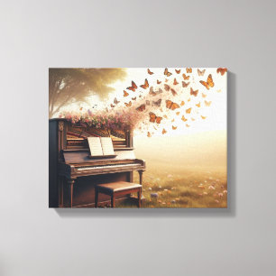 IM FLUGZEUG LEINWANDDRUCK