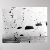 Im Flugzeug Mission während des WW2-Zeichens Poster (Vorne)