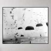 Im Flugzeug Mission während des WW2-Zeichens Poster (Vorne)