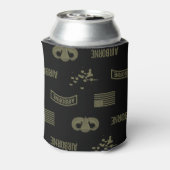 Im Flugzeug Muster (grün) Dosenkühler (Kanne Rückseite)