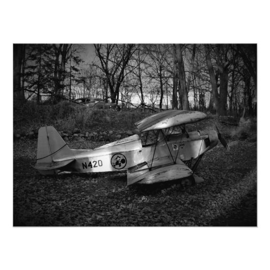 "Im Flugzeug Narben" Fotodruck (Vorne)