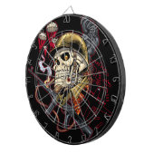 Im Flugzeug oder Marinefallschirmjäger-Schädel mit Dartscheibe (Vorderseite rechts)