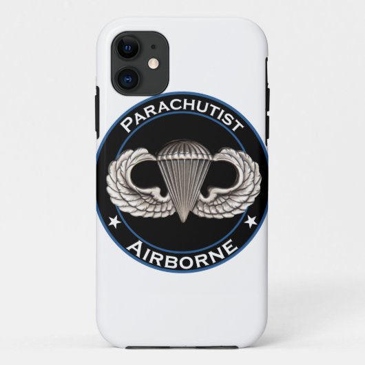 Im Flugzeug Parachutist Case-Mate iPhone Hülle (Rückseite)