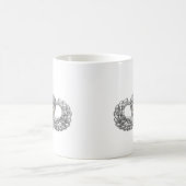 Im Flugzeug Parachutist mit Combat Star Kaffeetasse (Mittel)