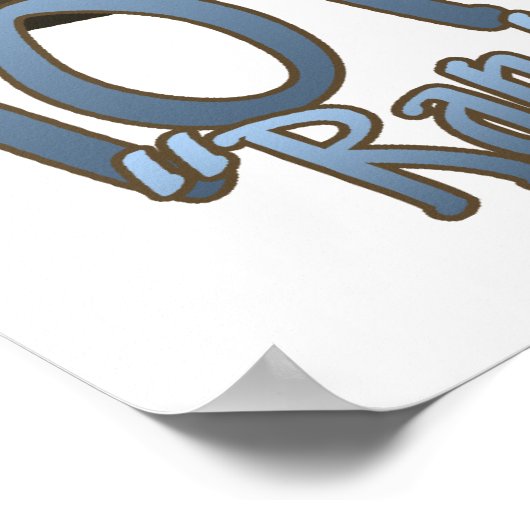 Im Flugzeug Poster (Ecke)