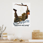 Im Flugzeug Poster (Küche)