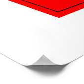 Im Flugzeug Poster (Ecke)