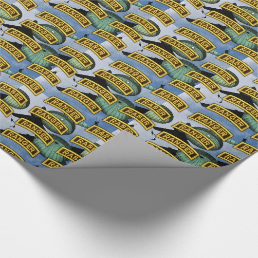 Im Flugzeug Ranger der Armee für das Anpfiff Geschenkpapier (Ecke)