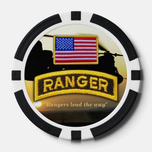 im Flugzeug Ranger der Armee Poker Chips (Vorderseite)