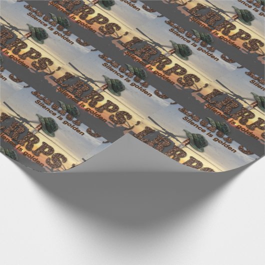 Im Flugzeug Ranger LRPS LRP Recon Heckenschützen Geschenkpapier (Ecke)