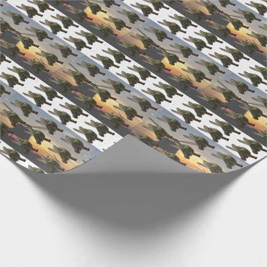 Im Flugzeug Ranger LRPS LRP Recon Heckenschützen Geschenkpapier (Ecke)