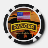 im Flugzeug Ranger Veteranen der Armee Pokerchips (Rückseite)
