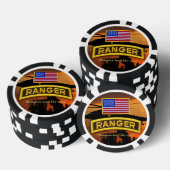 im Flugzeug Ranger Veteranen der Armee Pokerchips (Stapel)