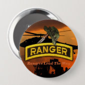 Im Flugzeug Rangers Veterans Vets LRRP Button (Vorne & Hinten)