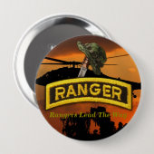 Im Flugzeug Rangers Veterans Vets LRRP Button (Vorne & Hinten)