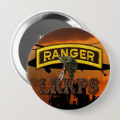 Im Flugzeug Rangers Veterans Vets LRRP Button (Vorne & Hinten)