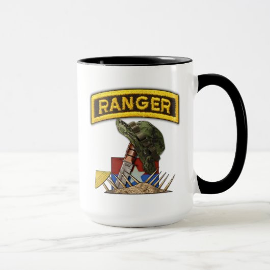 Im Flugzeug Rangers Veterans Vets LRRP Tasse (Rechts)
