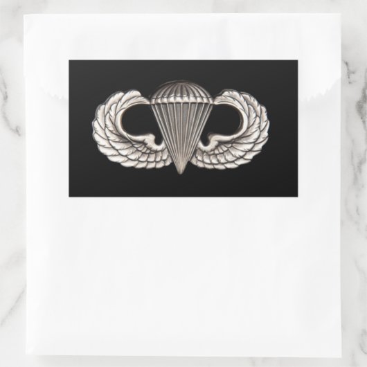 Im Flugzeug Rechteckiger Aufkleber (Tasche)