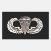 Im Flugzeug Rechteckiger Aufkleber (Vorderseite)