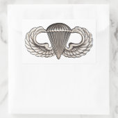 Im Flugzeug Rechteckiger Aufkleber (Tasche)