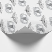 Im Flugzeug Rigger Geschenkpapier (Ecke)