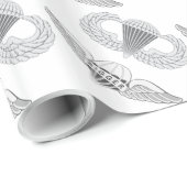 Im Flugzeug Rigger Geschenkpapier (Rolleneckpunkt)