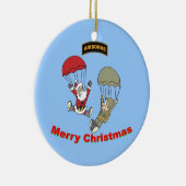 Im Flugzeug Santa II Keramikornament (Rechts)