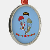 Im Flugzeug Santa II Ornament Aus Metall (Rechts)