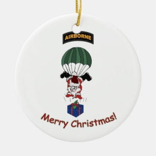 Im Flugzeug Santa Santa Santa Santa Santa Keramikornament