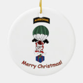Im Flugzeug Santa Santa Santa Santa Santa Keramikornament (Hinten)