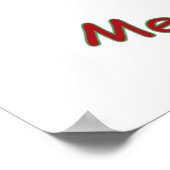 Im Flugzeug Santa Santa Santa Santa Santa Poster (Ecke)