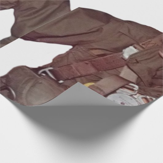 Im Flugzeug Schleifpapier Geschenkpapier (Ecke)