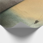 Im Flugzeug Schleifpapier Geschenkpapier (Ecke)