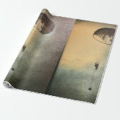 Im Flugzeug Schleifpapier Geschenkpapier (Ungerollt)