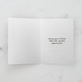 Im Flugzeug schwarze Graduierungsklammern Karte (Innenseite)